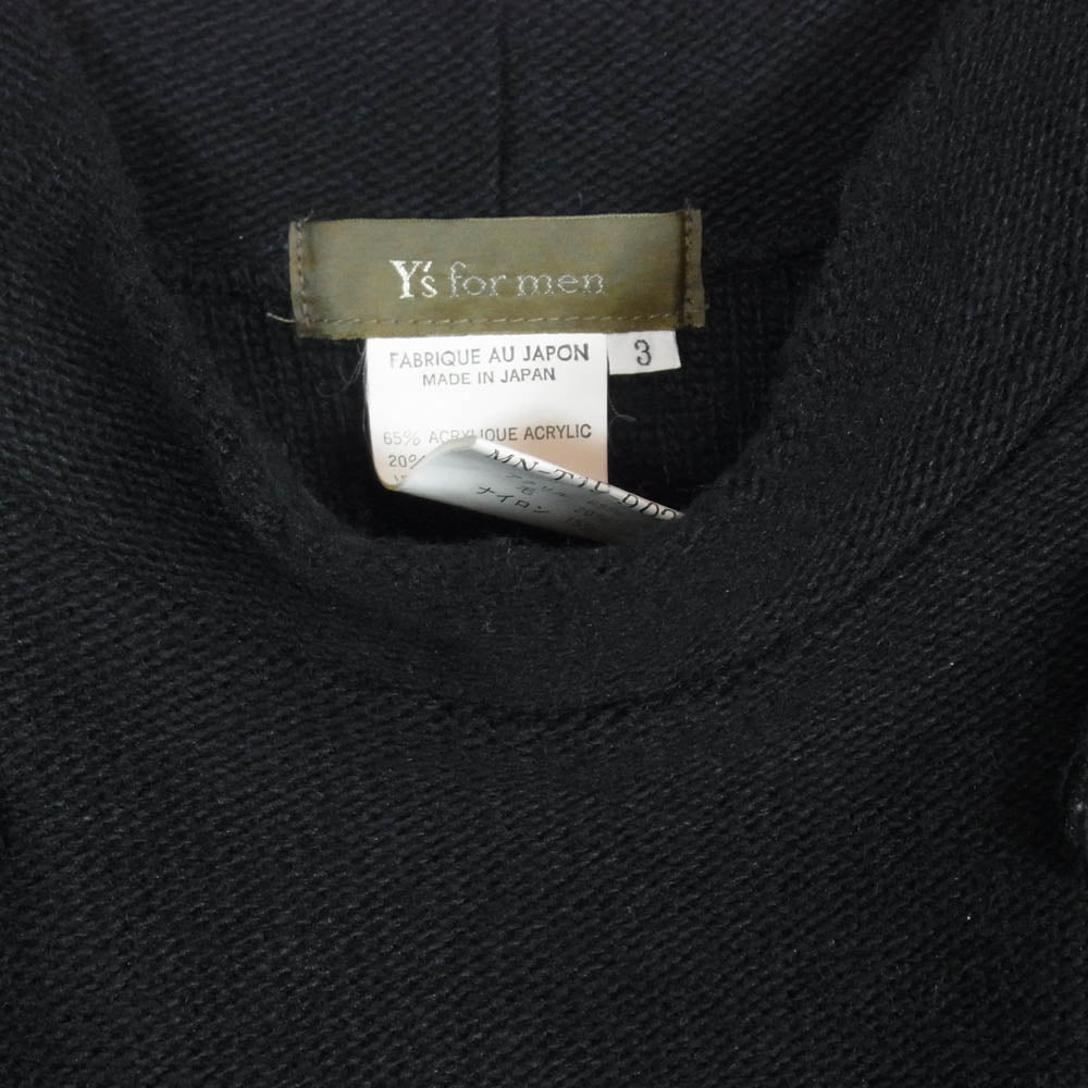 Y's Yohji Yamamoto ワイズ ヨウジヤマモト Y’s for men ワイズフォーメン MN-T19-802 モックネック ニット コマンドセーター ブラック系 3【中古】