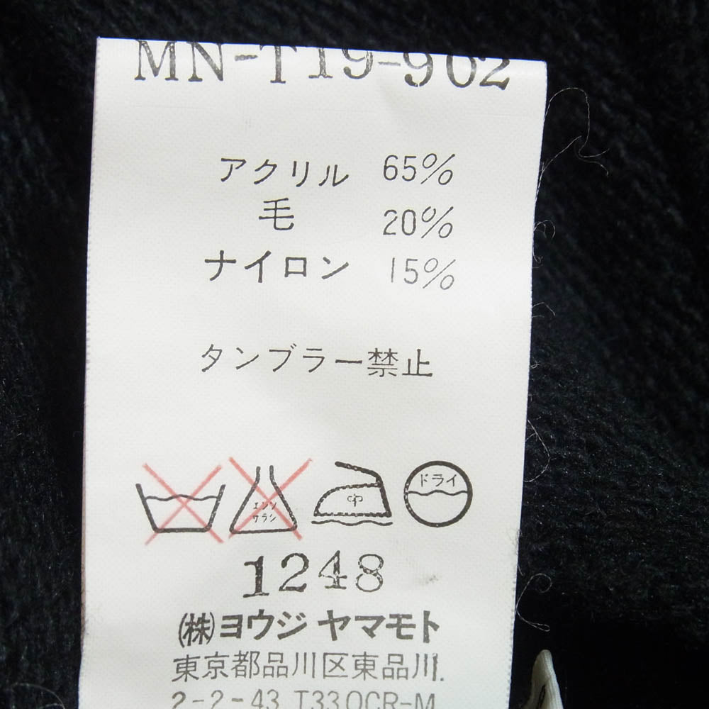 Y's Yohji Yamamoto ワイズ ヨウジヤマモト Y’s for men ワイズフォーメン MN-T19-802 モックネック ニット コマンドセーター ブラック系 3【中古】