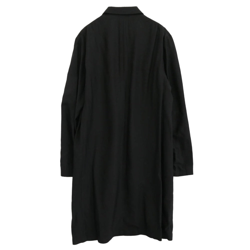 Y's Yohji Yamamoto ワイズ ヨウジヤマモト Y’s for men ワイズフォーメン 赤ラベル 00SS アーカイブ MB-J55-075 コットンリネン ドクタージャケット ロングジャケット ブラック系 3【中古】