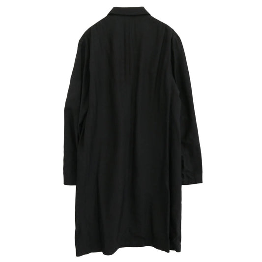 Y's Yohji Yamamoto ワイズ ヨウジヤマモト Y’s for men ワイズフォーメン 赤ラベル 00SS アーカイブ MB-J55-075 コットンリネン ドクタージャケット ロングジャケット ブラック系 3【中古】