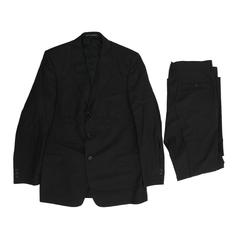 Y's Yohji Yamamoto ワイズ ヨウジヤマモト Y’s for men ワイズフォーメン 08SS MM-J81/P81-104 シャドーストライプ 3B スーツ セットアップ ブラック系 4【中古】