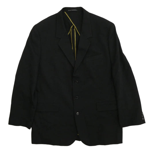 Y's Yohji Yamamoto ワイズ ヨウジヤマモト Y’s for men ワイズフォーメン 05SS アーカイブ MS-J10-100 金糸 100番ウールギャバジン 3B シングル テーラード ジャケット ブラック系 3【中古】