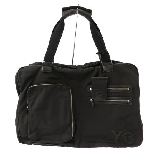 Y-3 Yohji Yamamoto ワイスリー ヨウジヤマモト A43008 ロゴ ナイロン ボストン バッグ ブラック系【中古】