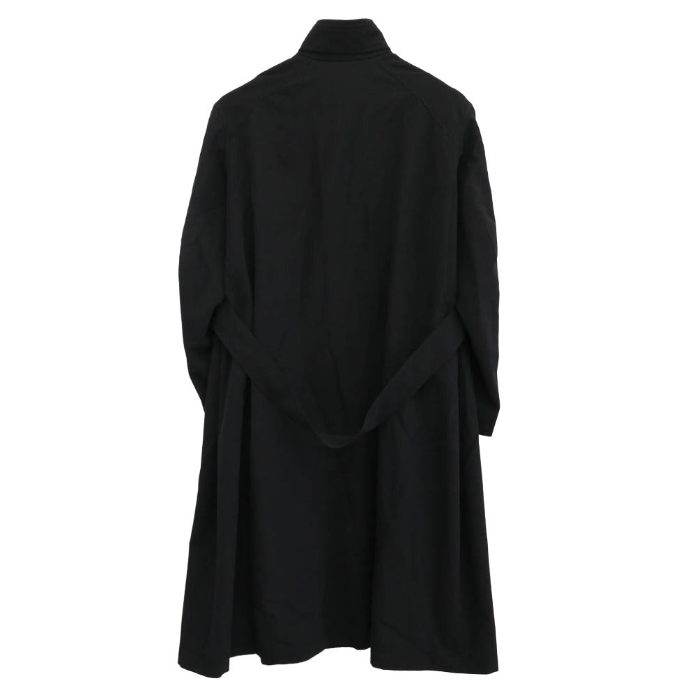 Y's Yohji Yamamoto ワイズ ヨウジヤマモト Y’s for men ワイズフォーメン 01AW アーカイブ MV-C03-100 100番ウールギャバジン スタンドカラー オーバーサイズ ロングコート ブラック系 4【中古】