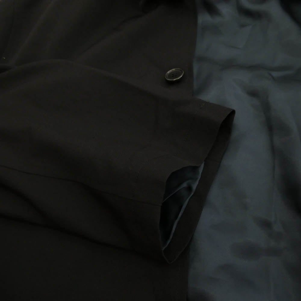 Y's Yohji Yamamoto ワイズ ヨウジヤマモト Y’s for men ワイズフォーメン 01AW アーカイブ MV-C03-100 100番ウールギャバジン スタンドカラー オーバーサイズ ロングコート ブラック系 4【中古】