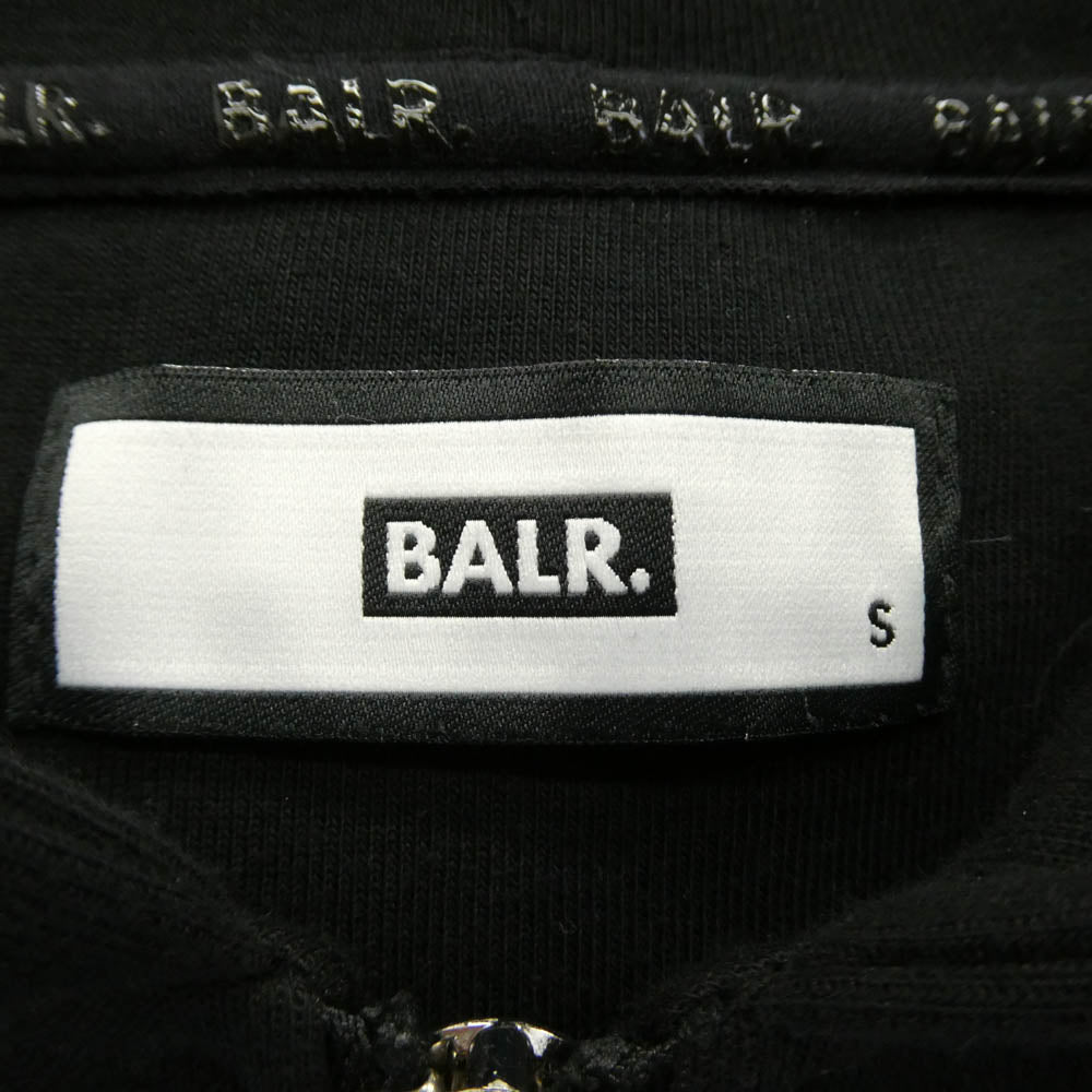 ボーラー メタルロゴ プレート ジップアップ パーカー フーディー ブラック系 S【中古】