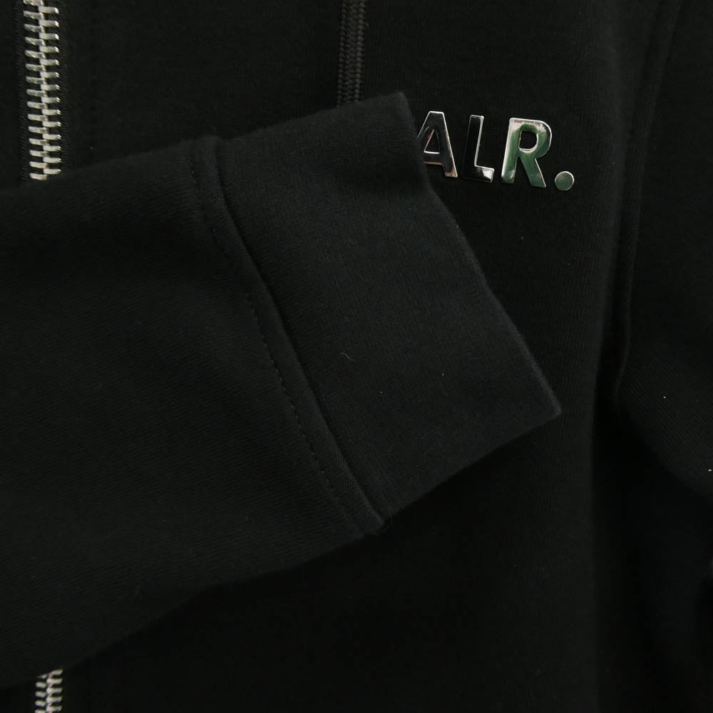 ボーラー メタルロゴ プレート ジップアップ パーカー フーディー ブラック系 S【中古】