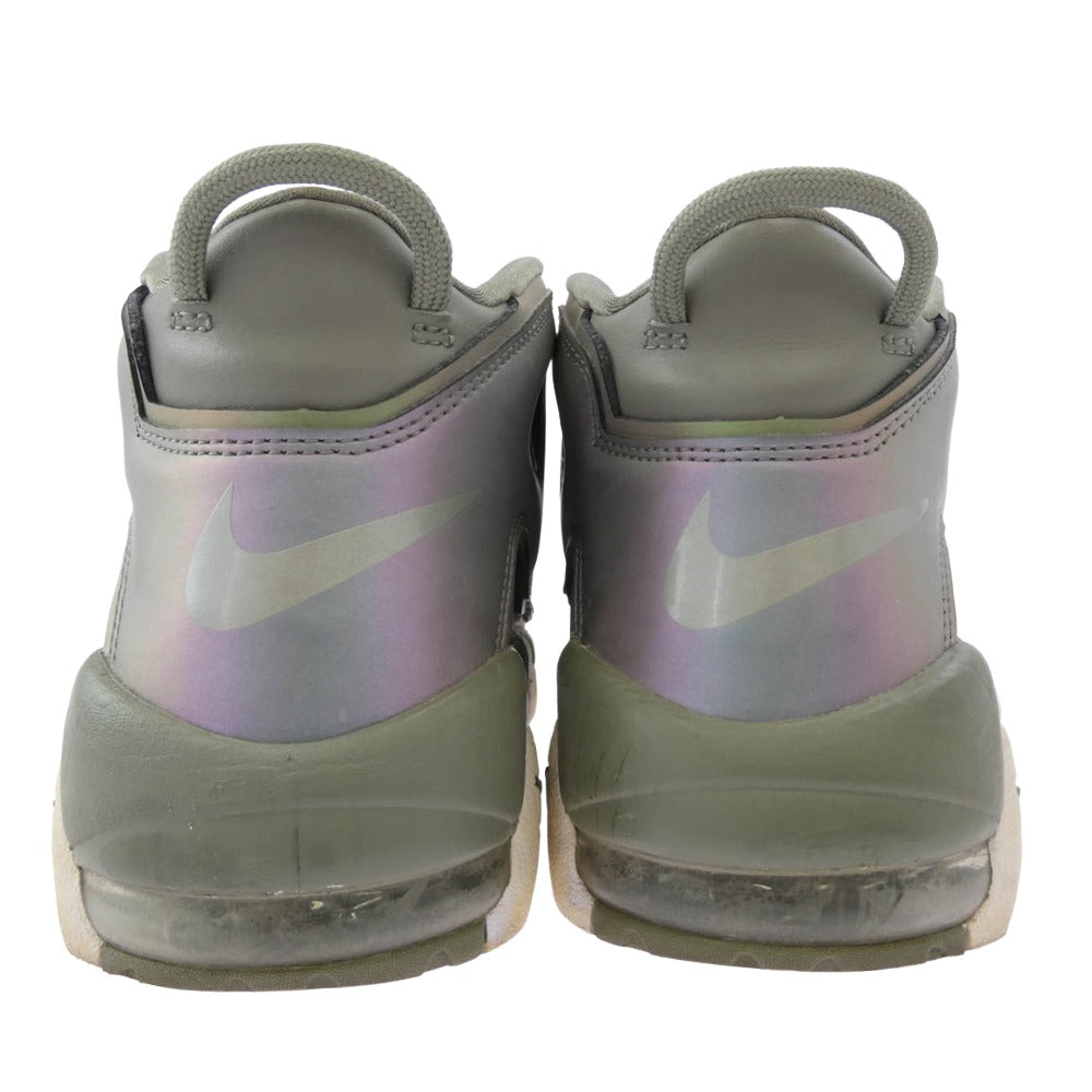 NIKE ナイキ 917593-001 AIR MORE UPTEMPO DARK STUCCO エアモアアップテンポ モアテン スニーカー グレー系 27.5cm【中古】