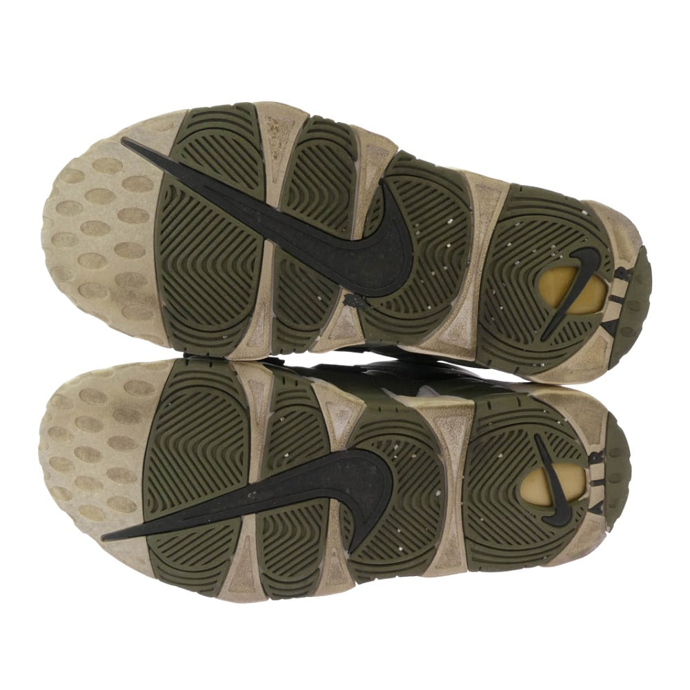 NIKE ナイキ 917593-001 AIR MORE UPTEMPO DARK STUCCO エアモアアップテンポ モアテン スニーカー グレー系 27.5cm【中古】