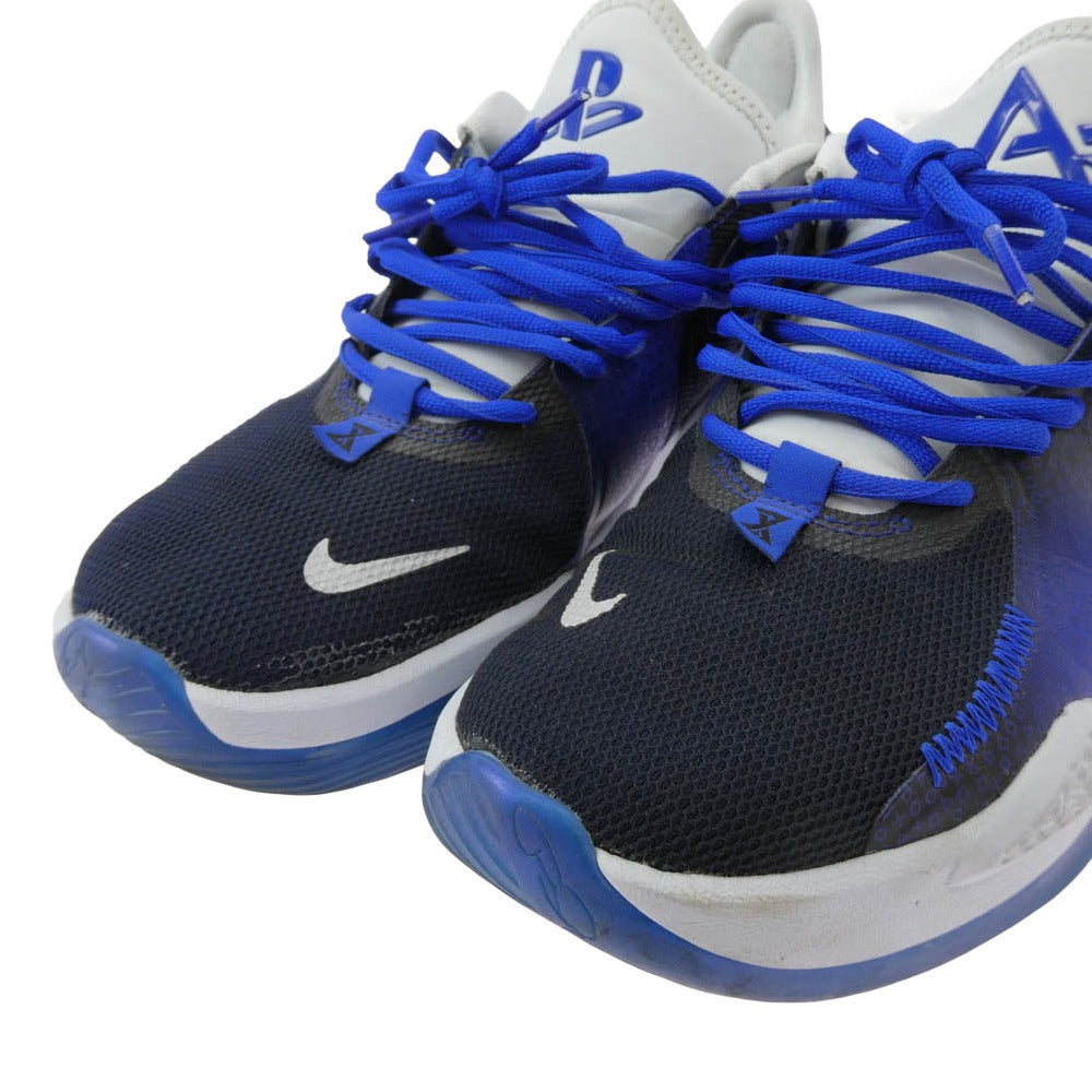 NIKE ナイキ CZ0099-400 PLAYSTATION PG5 プレイステーション ローカットスニーカー ブルー系 27.5cm【中古】
