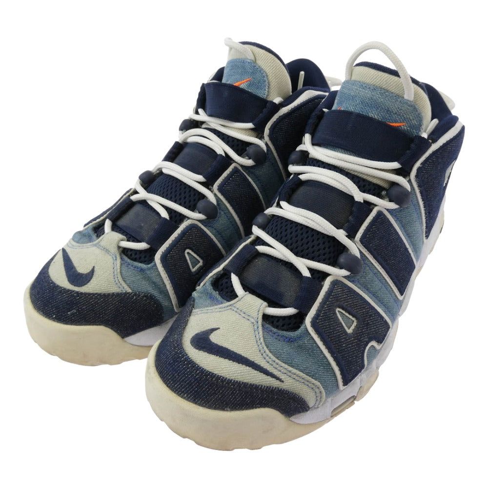 NIKE ナイキ CJ6125-100 AIR MORE UPTEMPO DENIM エアモアアップテンポ モアテン デニム スニーカー ブルー系 27.5cm【中古】