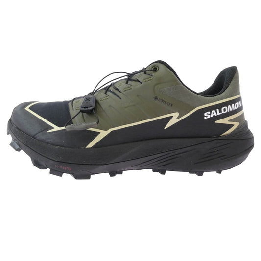 salomon サロモン 473834 THUNDERCROSS GTX サンダークロス ゴアテックス スニーカー カーキ系 ブラック系 26cm【極上美品】【中古】