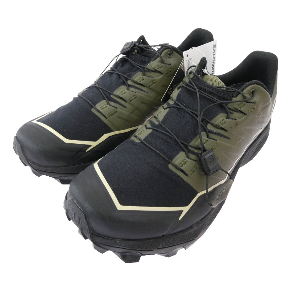 salomon サロモン 473834 THUNDERCROSS GTX サンダークロス ゴアテックス スニーカー カーキ系 ブラック系 26cm【極上美品】【中古】