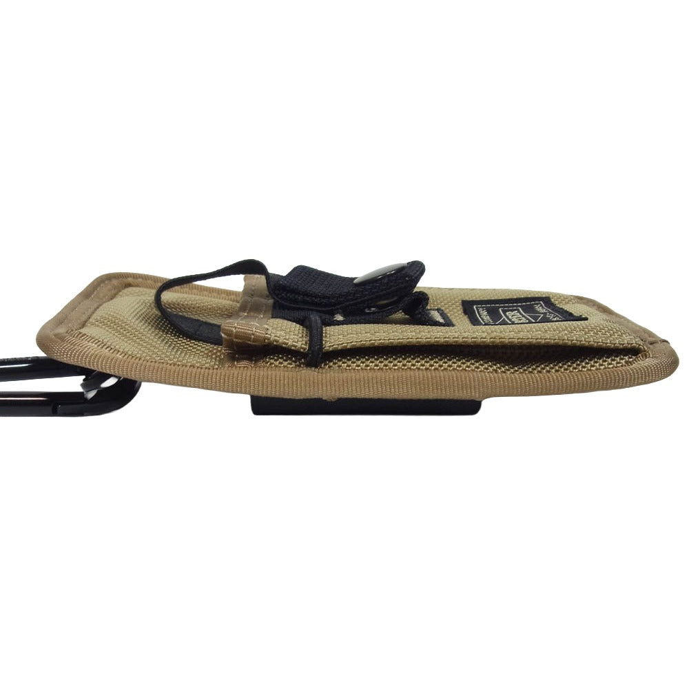 PORTER ポーター HEAT ヒート カラビナ ストラップ付き ポーチ ブラウン系【中古】