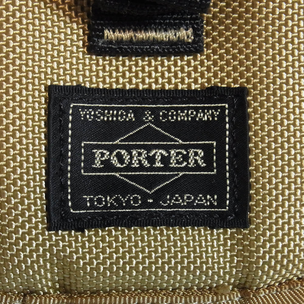 PORTER ポーター HEAT ヒート カラビナ ストラップ付き ポーチ ブラウン系【中古】