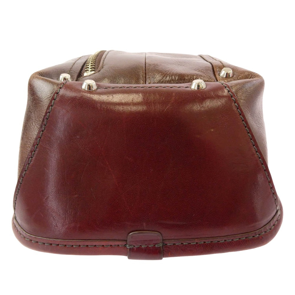 キーファーノイ レザー ワンショルダー バッグ ブラウン系【中古】