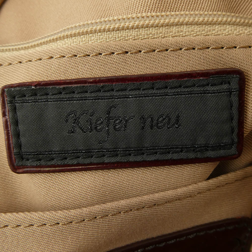 キーファーノイ レザー ワンショルダー バッグ ブラウン系【中古】