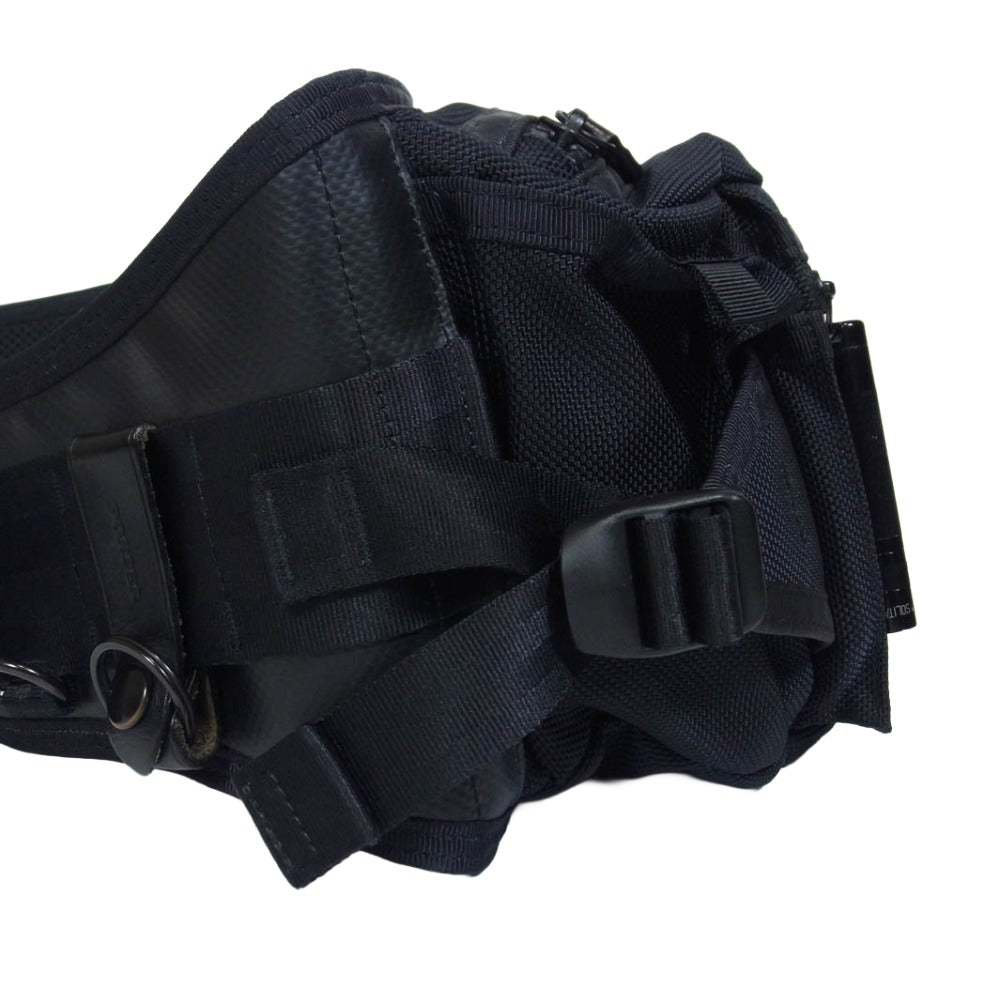 PORTER ポーター HEAT WAIST BAG ヒート ウエストバッグ ショルダー ボディバッグ ブラック系【中古】