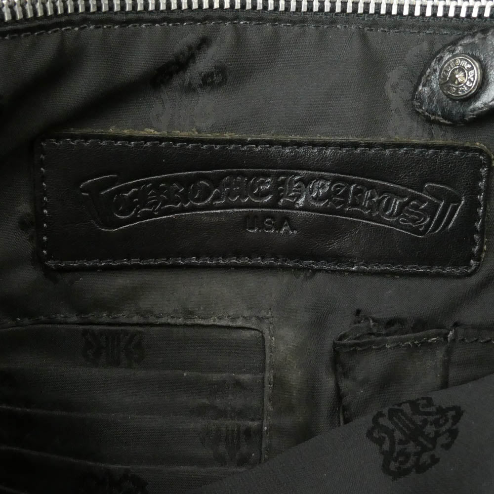 CHROME HEARTS クロムハーツ（原本無） ホースシュージップ ナイロン ガンスリンガー ショルダーバッグ ブラック系 5【中古】