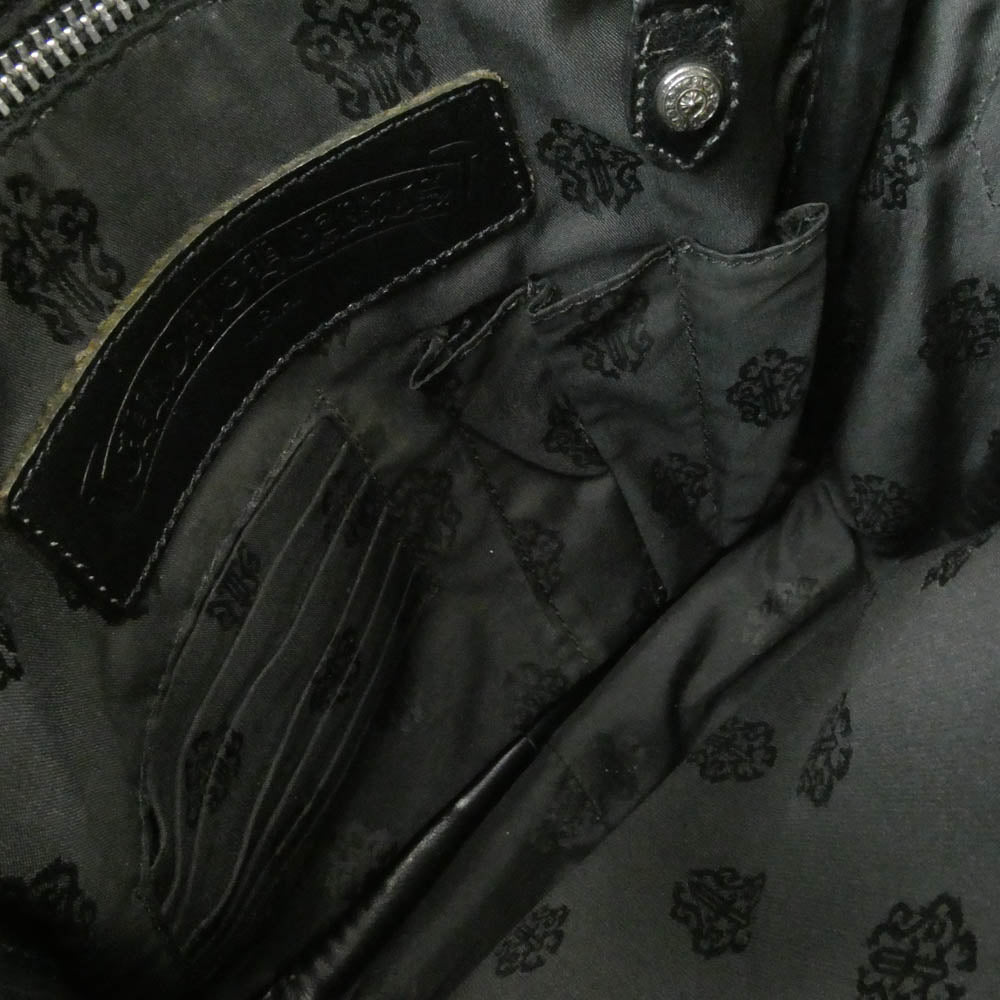 CHROME HEARTS クロムハーツ（原本無） ホースシュージップ ナイロン ガンスリンガー ショルダーバッグ ブラック系 5【中古】