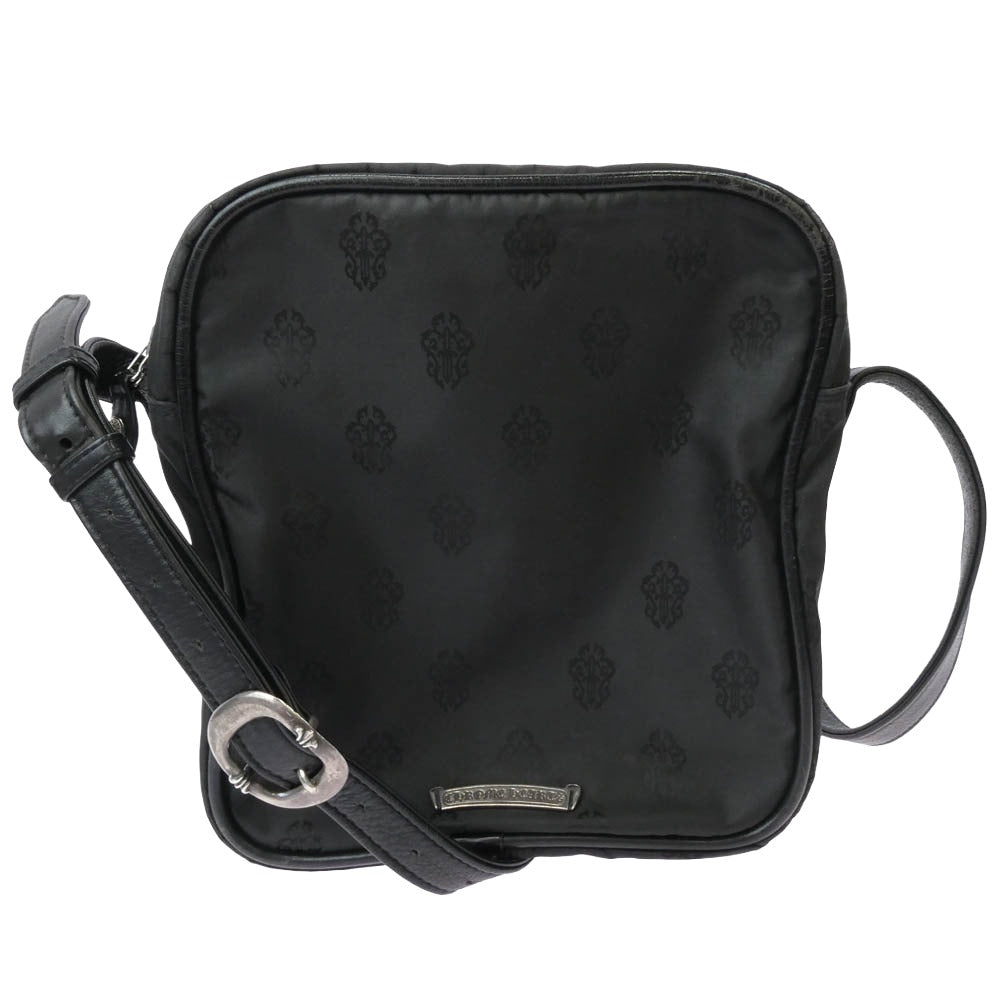 CHROME HEARTS クロムハーツ（原本無） ホースシュージップ ナイロン ガンスリンガー ショルダーバッグ ブラック系 5【中古】