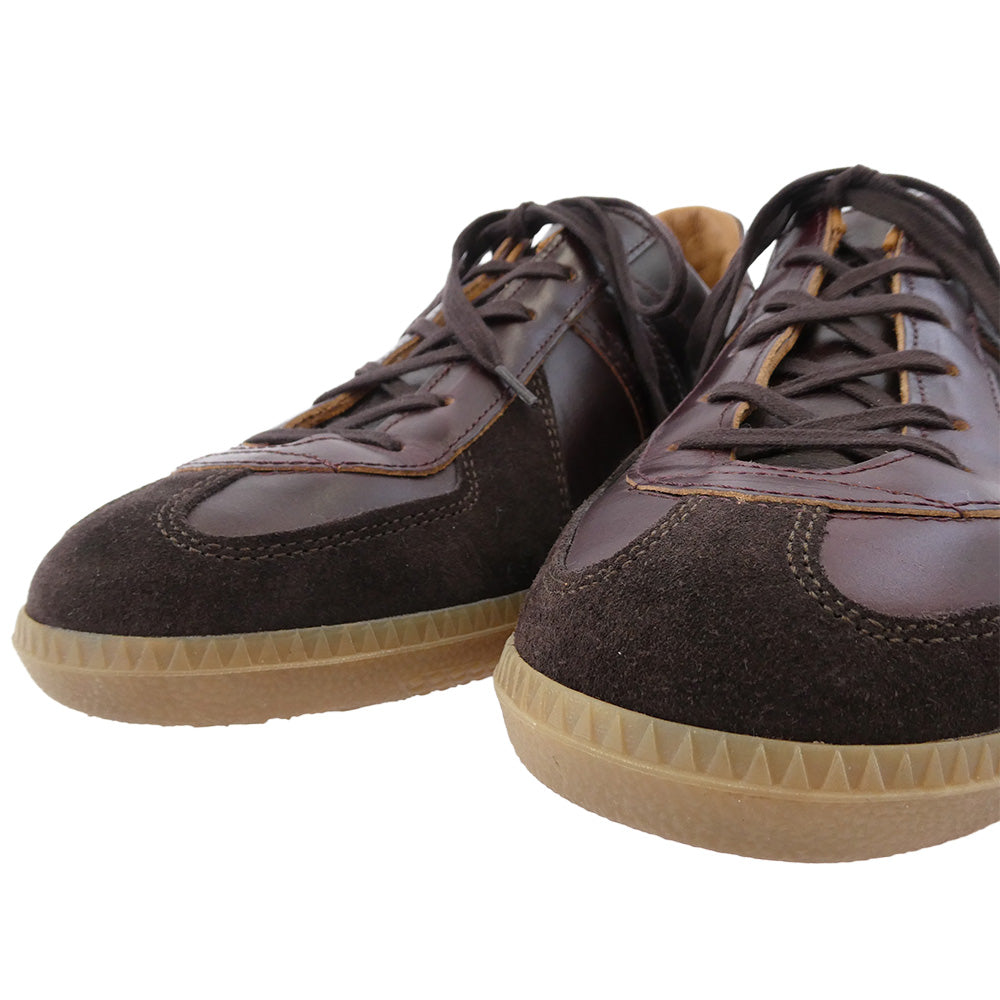 リプロダクションオブファウンド 1700HWC German Trainer HORWEEN CHROMEXCEL LEATHE ホーウィンクロムエクセル レザー ジャーマントレーナー スニーカー ワインレッド系 41【美品】【中古】