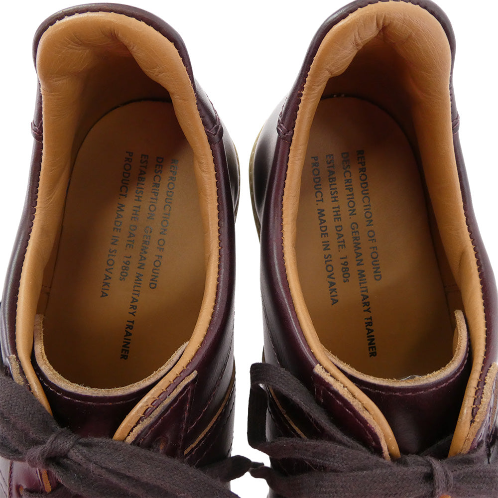 リプロダクションオブファウンド 1700HWC German Trainer HORWEEN CHROMEXCEL LEATHE ホーウィンクロムエクセル レザー ジャーマントレーナー スニーカー ワインレッド系 41【美品】【中古】