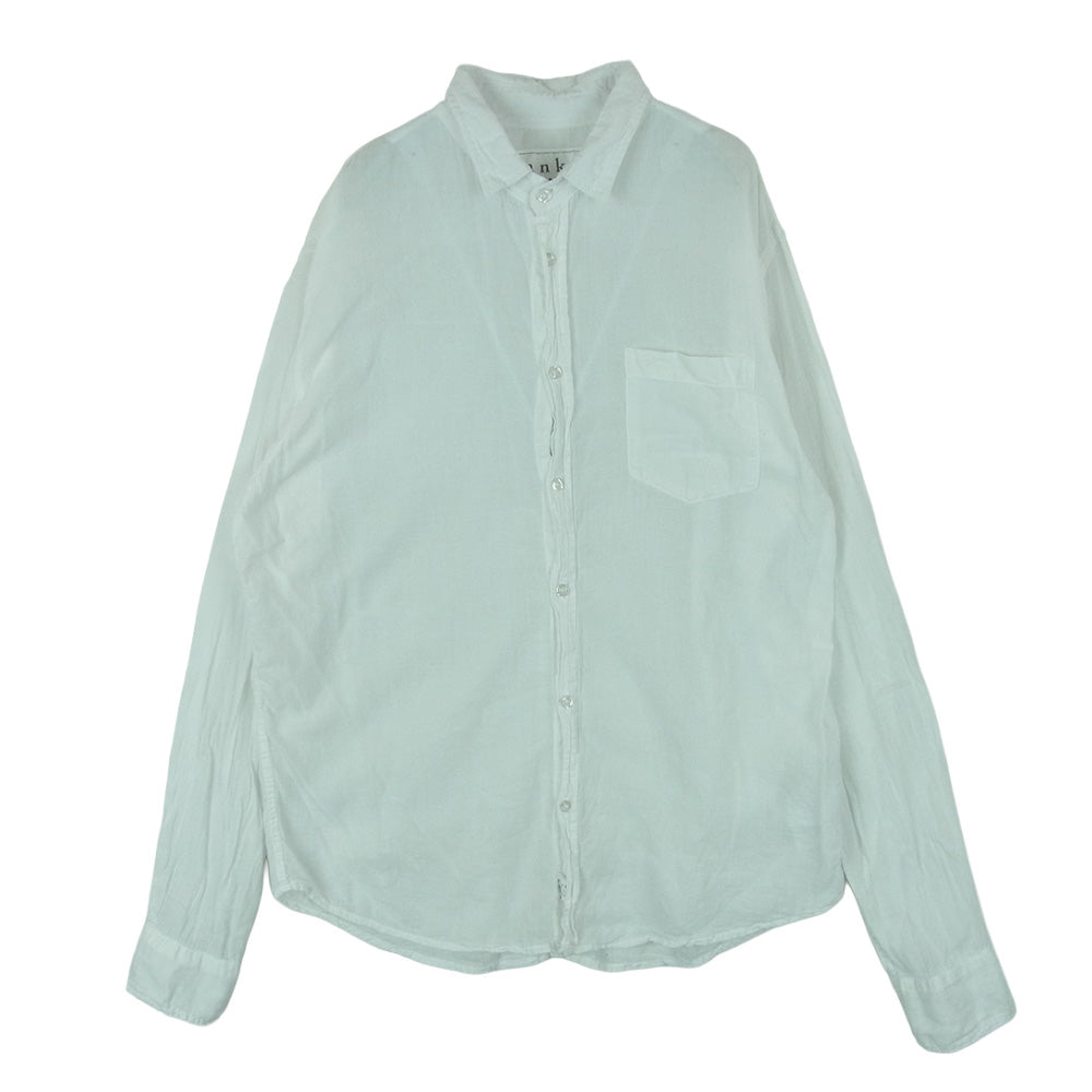 Frank&Eileen フランクアンドアイリーン LUKE ルーク コットン 長袖 シャツ USA製 ホワイト系 S【中古】