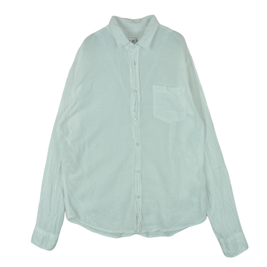 Frank&Eileen フランクアンドアイリーン LUKE ルーク コットン 長袖 シャツ USA製 ホワイト系 S【中古】