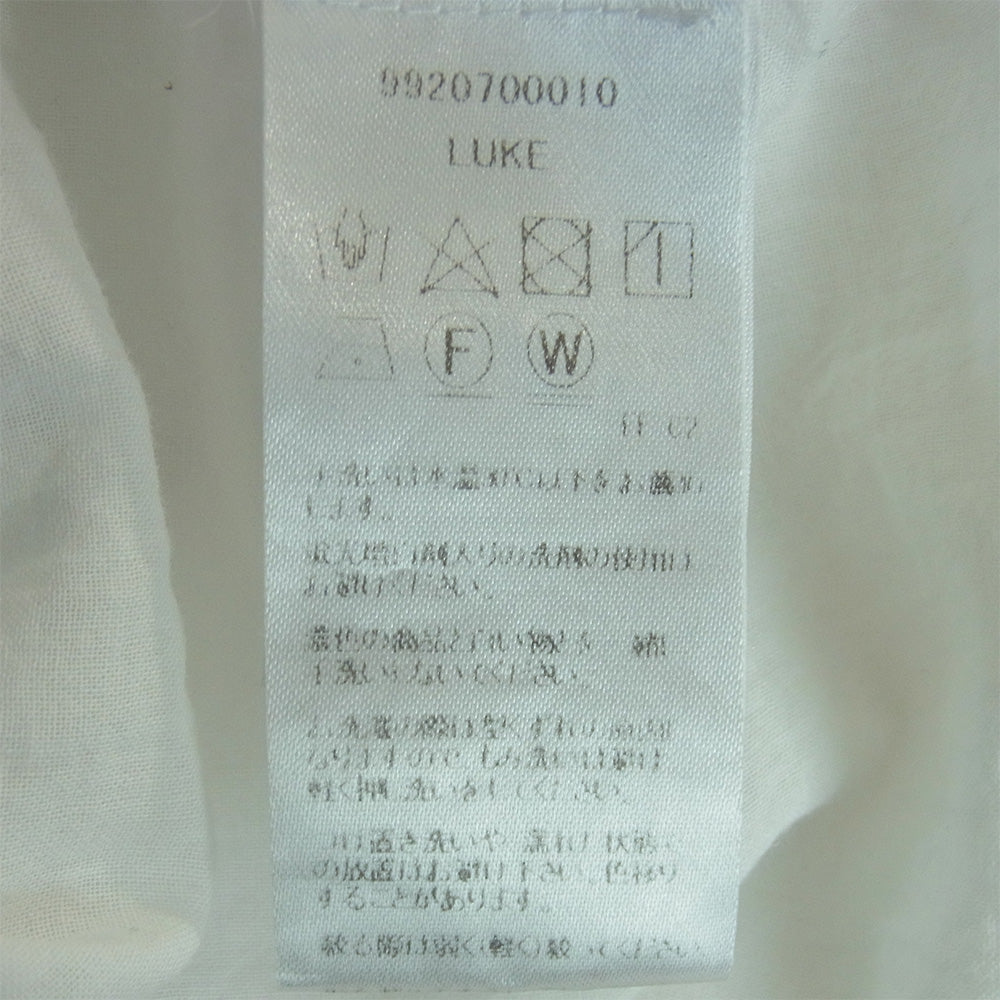 Frank&Eileen フランクアンドアイリーン LUKE ルーク コットン 長袖 シャツ USA製 ホワイト系 S【中古】