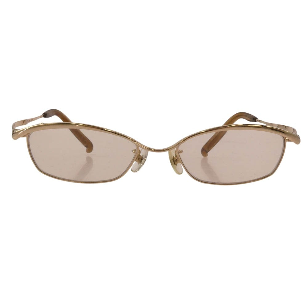 フォーナインズ S-202T チタンフレーム 眼鏡 メガネ アイウェア ブラウン系【中古】