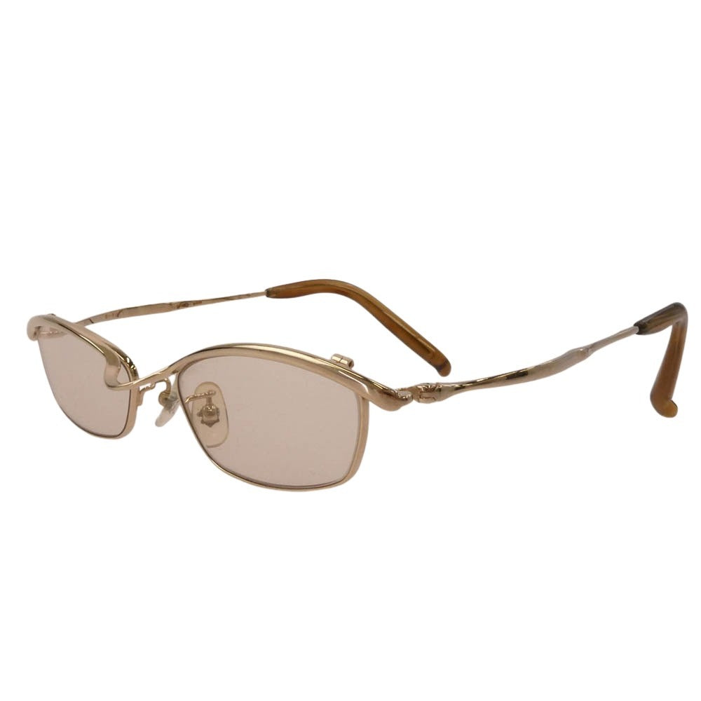 フォーナインズ S-202T チタンフレーム 眼鏡 メガネ アイウェア ブラウン系【中古】