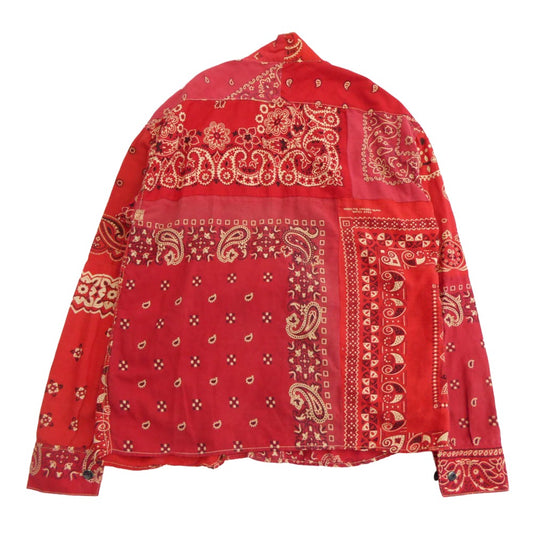 VISVIM ビズビム 14SS 0212905011004 ICT BANDANA LHAMO SHIRT バンダナ 羽織り ラモ シャツ レッド系 2【中古】