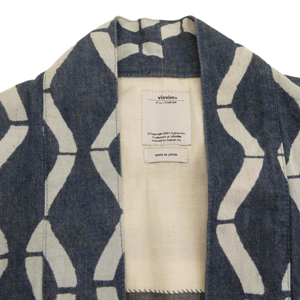 VISVIM ビズビム 17SS 0117305011001 LHAMO SHIRT BAMBOO バンブー ラモ 羽織り デニム シャツ ブルー系 2【中古】