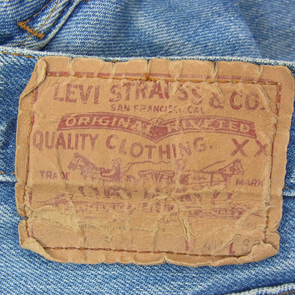 Levi's リーバイス 80s 501 赤耳 ボタン裏刻印558 デニムパンツ インディゴブルー系 サイズ表記無【中古】