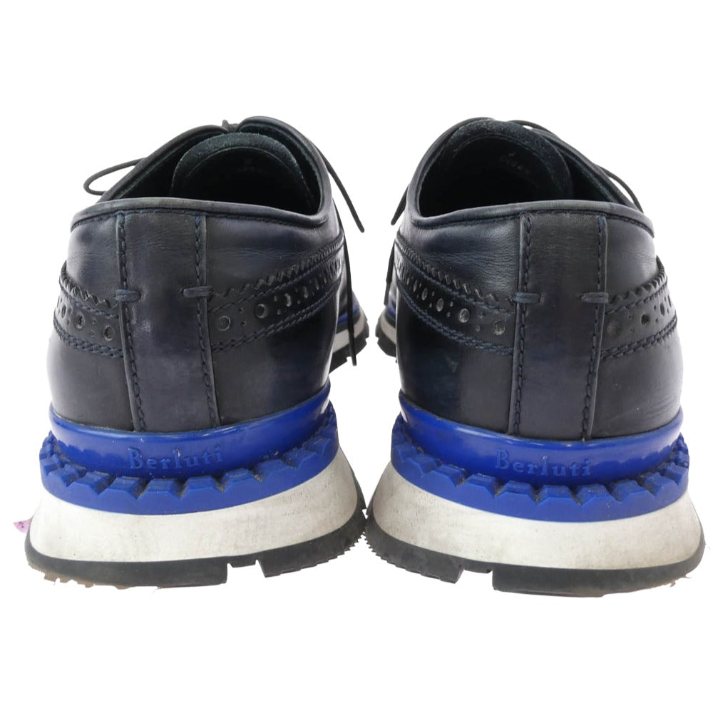 Berluti ベルルッティ 0166X ファストトラック レザー ドレスシューズ スニーカー ブラック系 7【中古】