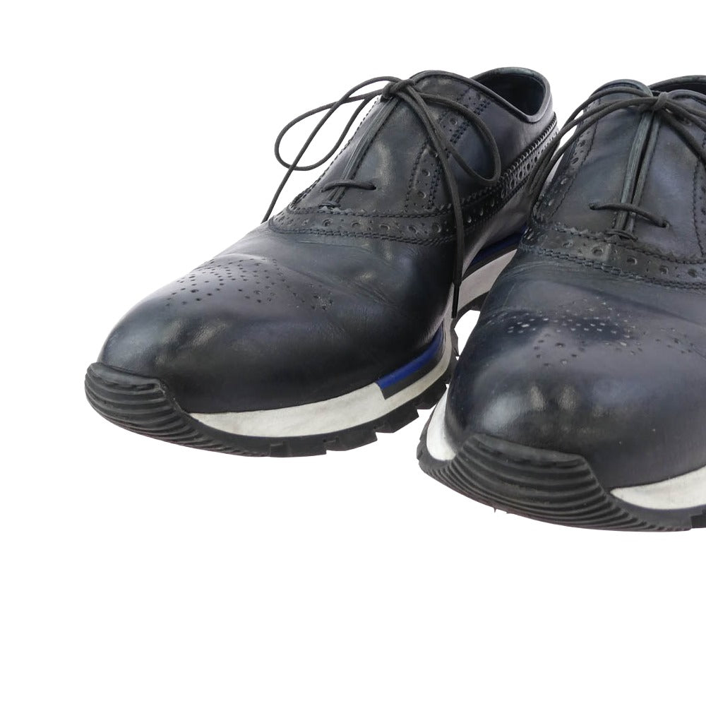 Berluti ベルルッティ 0166X ファストトラック レザー ドレスシューズ スニーカー ブラック系 7【中古】