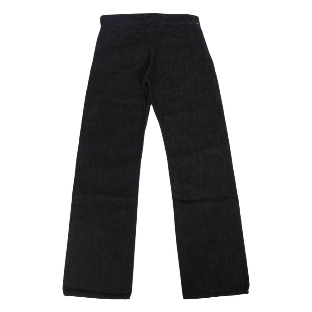 Y's Yohji Yamamoto ワイズ ヨウジヤマモト YS-P01-055 アシンメトリー デザイン ワイド ブラックデニム パンツ ブラック系 1【中古】