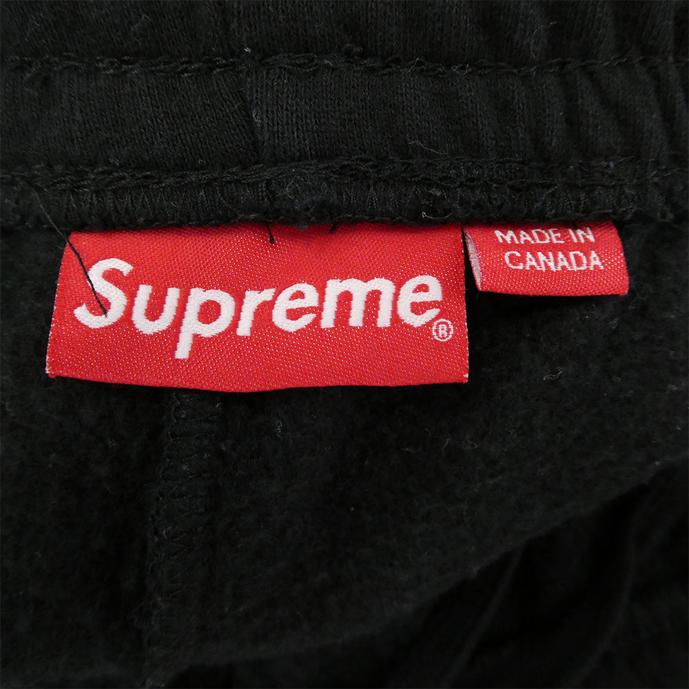 Supreme シュプリーム 23SS SMALL BOX BAGGY CARGO SWEATSHORT スモールボックスロゴ バギー スウェット ショーツ ブラック系 L【中古】