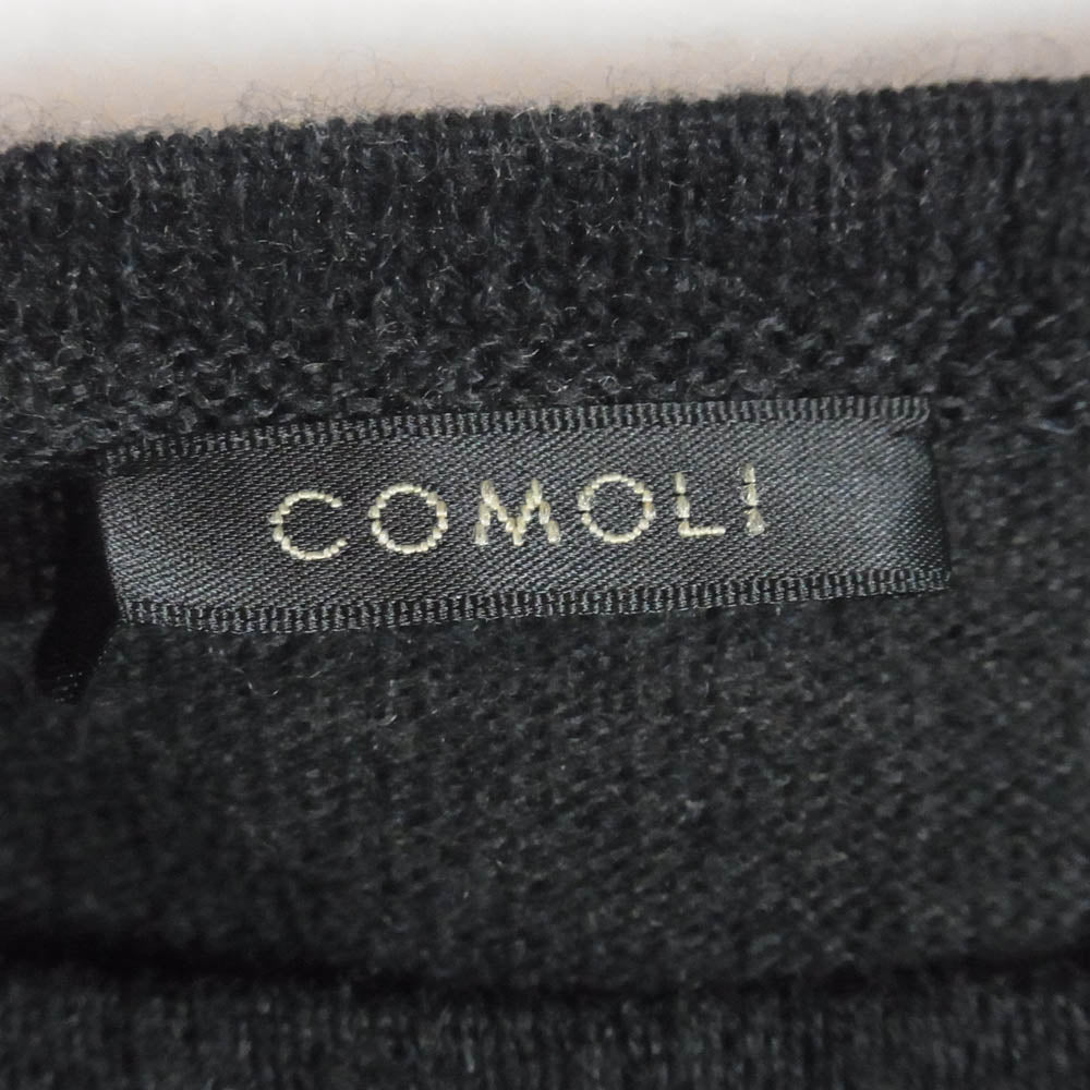 COMOLI コモリ 22SS V01-06001 和紙混 ウール ボートネック ニット