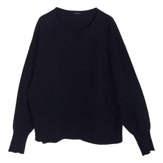 COMOLI コモリ 23SS X01-06007 和紙混 ウール ニット セーター ブラック系 表記無し【中古】
