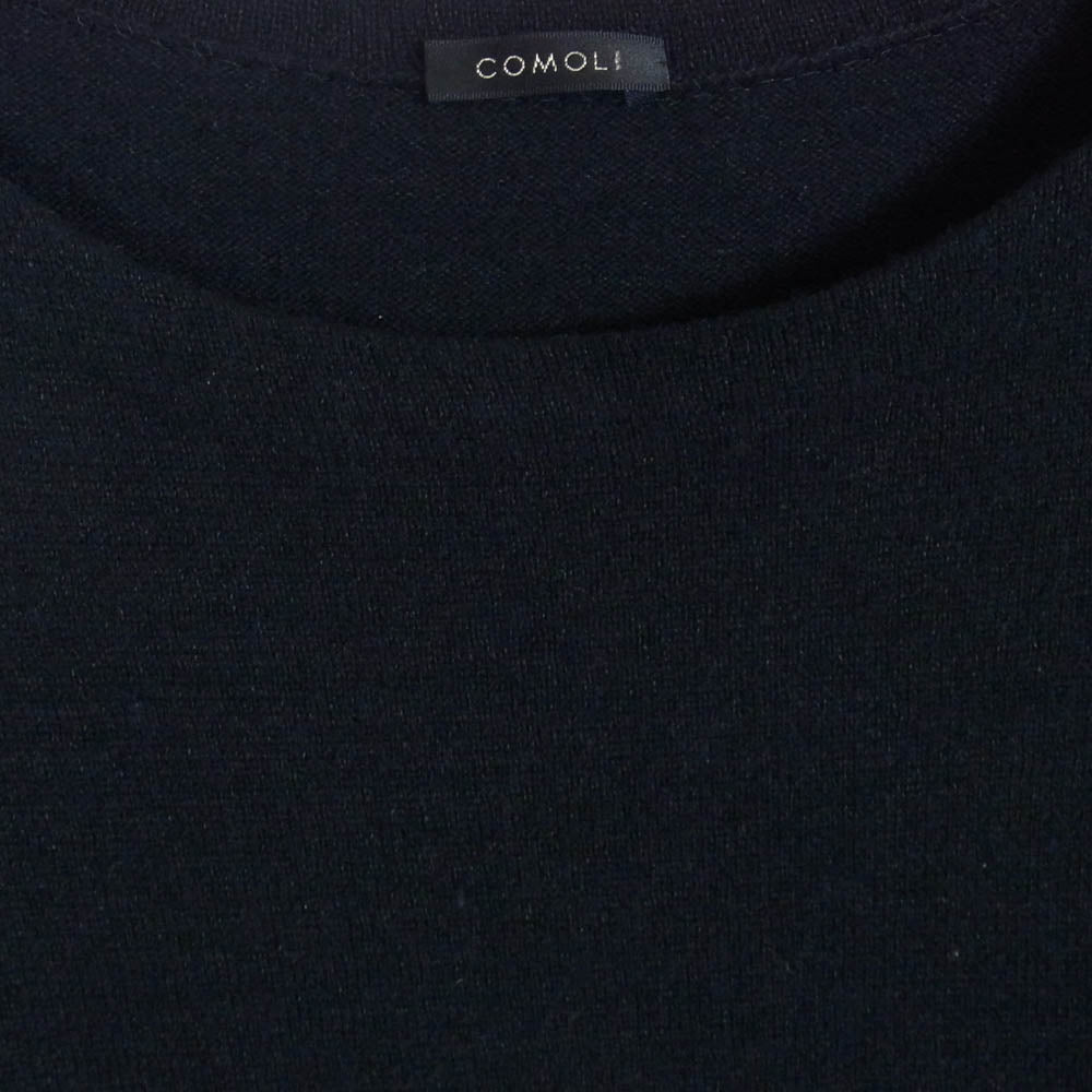 COMOLI コモリ 23SS X01-06007 和紙混 ウール ニット セーター ブラック系 表記無し【中古】