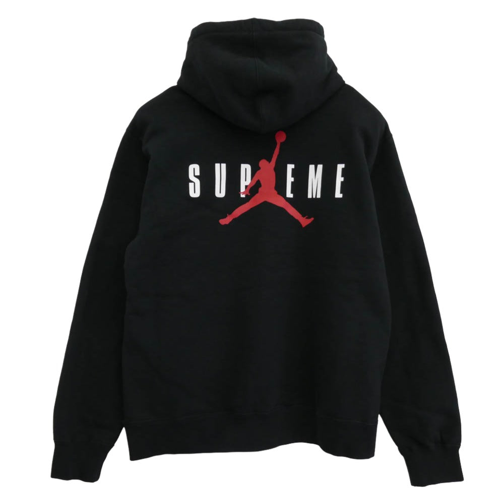 Supreme シュプリーム 24AW 799705-010 × Nike ナイキ Jordan Hooded Sweatshirt ジョーダンブランド ロゴプリント プルオーバー スウェット　パーカー フーディ ブラック系 M【中古】
