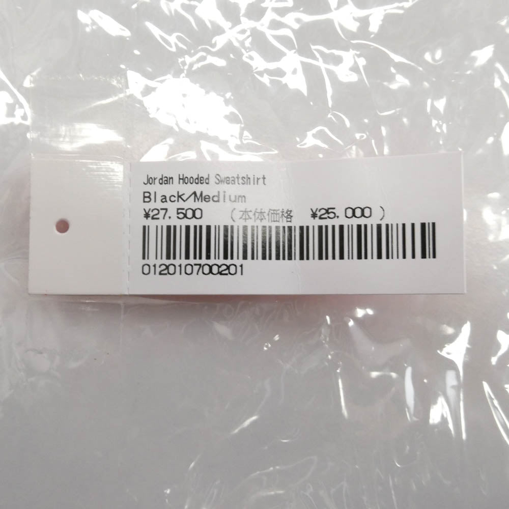 Supreme シュプリーム 24AW 799705-010 × Nike ナイキ Jordan Hooded Sweatshirt ジョーダンブランド ロゴプリント プルオーバー スウェット　パーカー フーディ ブラック系 M【中古】