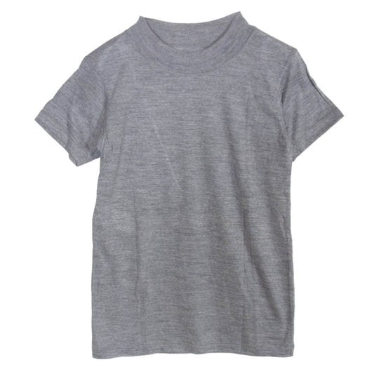 MAISON MARTIN MARGIELA メゾンマルタンマルジェラ 15AW S31GC0438 4ライン 四つタグ リブネック 半袖 Tシャツ カットソー グレー系 M【中古】