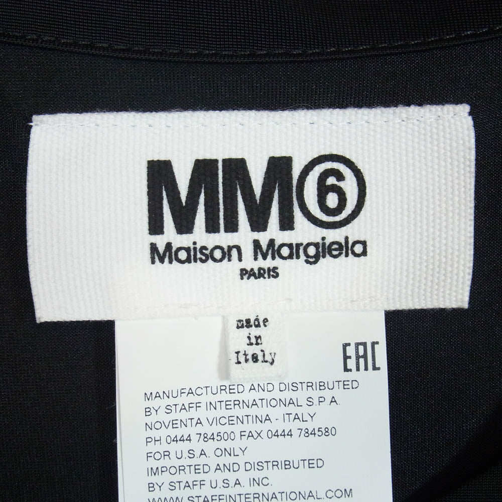 MAISON MARGIELA メゾンマルジェラ 17SS S52CT0226 MM6 エムエムシックス フレンチスリーブ ワンピース ブラック系 1【中古】