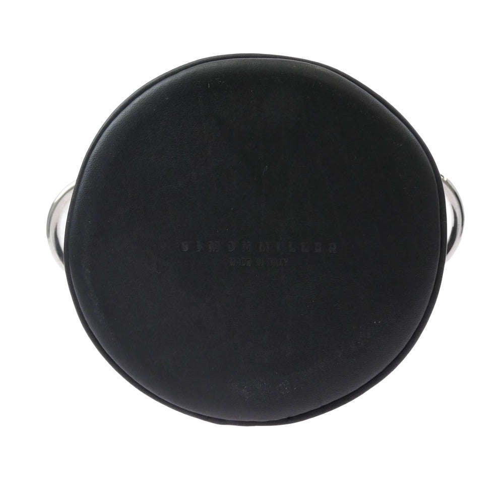 サイモンミラー S801S BONSAI 15cm STRAP ボンサイ レザー バケツ ショルダー バッグ ブラック系【美品】【中古】