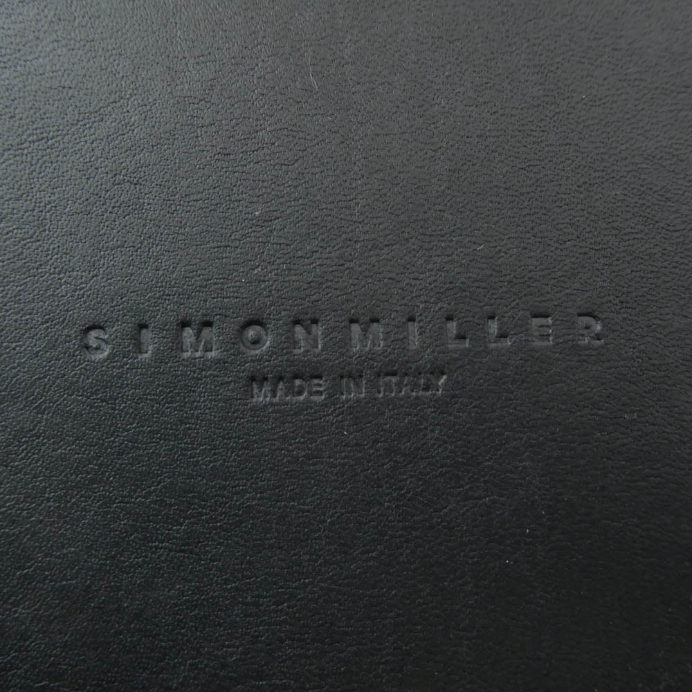 サイモンミラー S801S BONSAI 15cm STRAP ボンサイ レザー バケツ ショルダー バッグ ブラック系【美品】【中古】