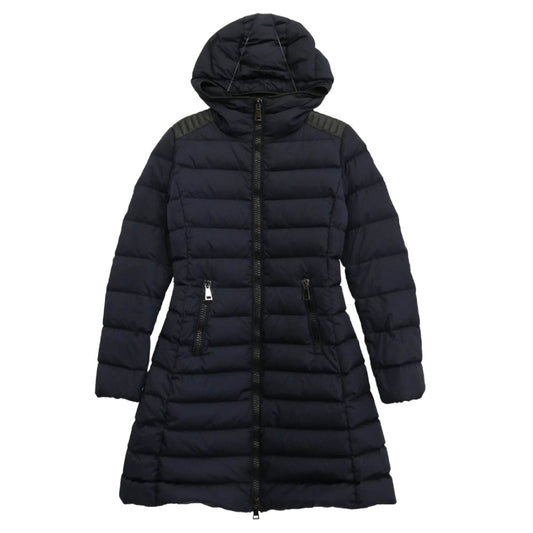 MONCLER モンクレール E20934937085 TALEV GIUBBOTTO タレヴ 肩レザー切替 ダウン コート ジャケット ネイビー系【中古】