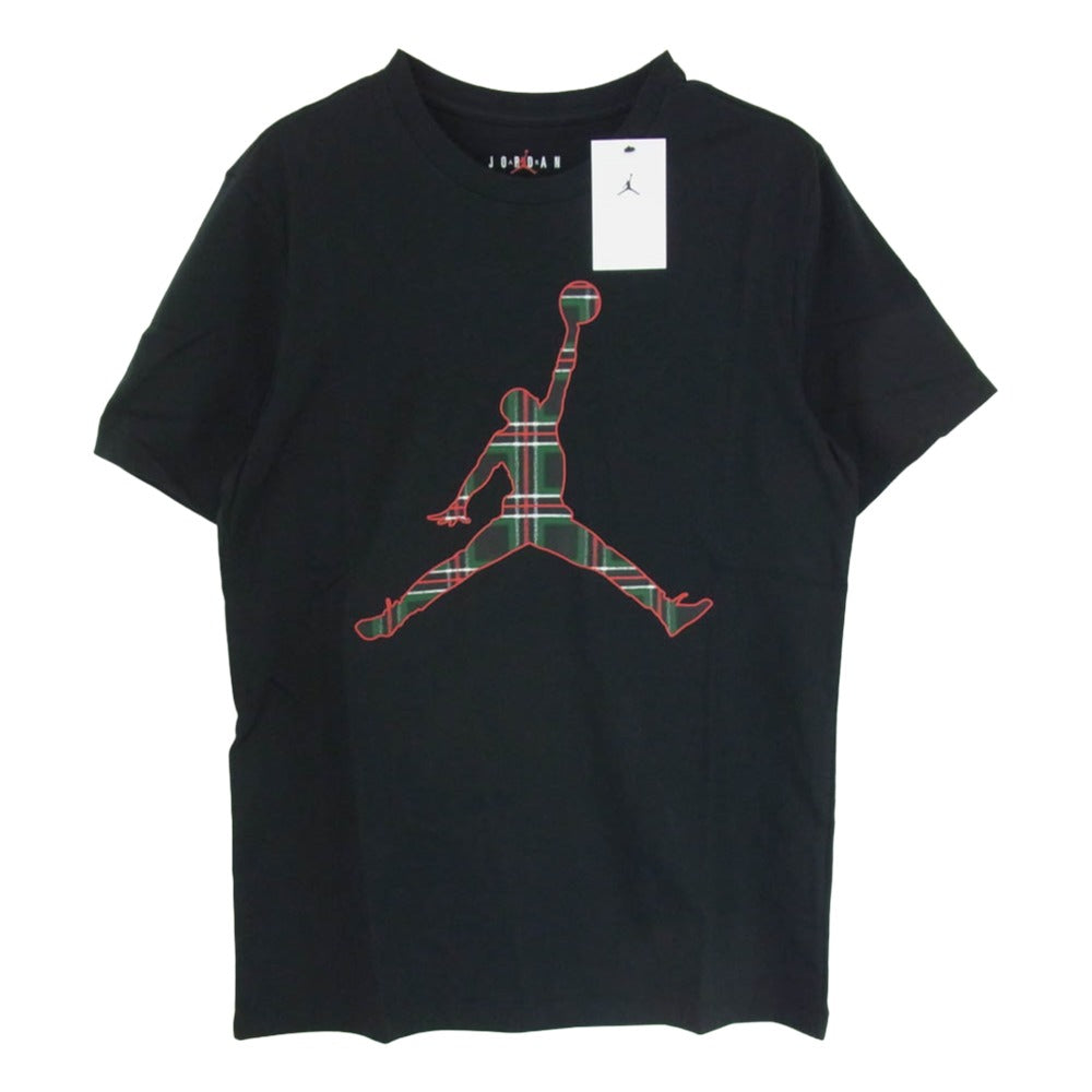 NIKE ナイキ FZ1977-010 JORDAN BRAND M J FLT ESS HLDY JM CREW ジョーダン マーク プリント クルーネック 半袖 Tシャツ ブラック系 M【新古品】【未使用】【中古】